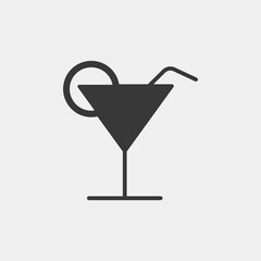 Cocktail icon isolated on background. Beverage symbol modern, simple, vector, icon for website design, mobile app, ui. Vector Illustration