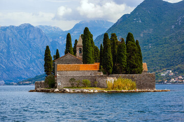 Island in Boka Kotor bay - Montenegro