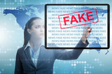 Fake news concept in information manipulation concept