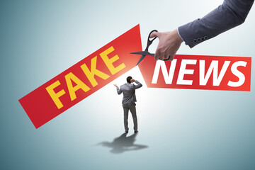 Fake news concept in information manipulation concept
