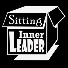 sitting inner leader text background