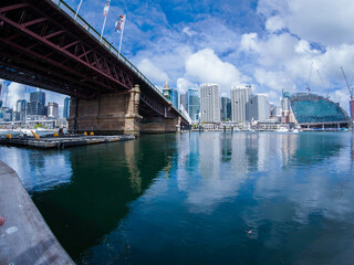 Fototapeta premium View of Darling Harbour and Sydney CBD NSW Australia