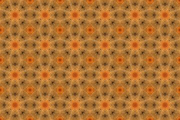 Orange and yellow abstract background with round shape	