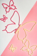 butterfly, printed with two types of chocolate on a 3D printer