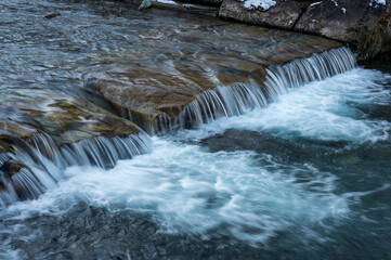 long exposure of a mountain creek