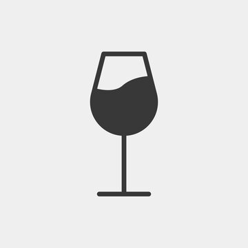 Glass icon isolated on background. Drink symbol modern, simple, vector, icon for website design, mobile app, ui. Vector Illustration