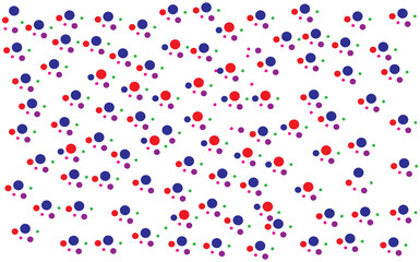 Fototapeta premium Festival pattern with color round glitter, confetti. Random, chaotic polka dot Dot pattern seamless. Design for fabric,