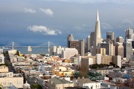 Skyline of San Francisco California.