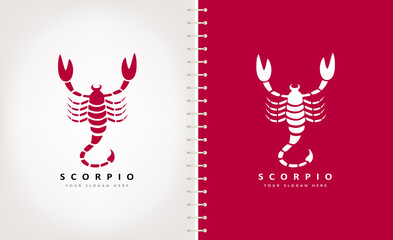 Scorpio logo vector. Animal design.