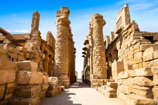 Ancient ruins of Karnak temple, Luxor, Egypt