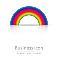 Originally created color business icon