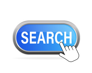 Search, great design for any purposes. Illustration, vector. Vector background. Hand click icon.