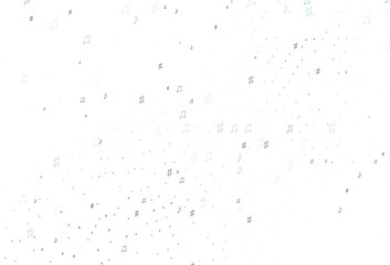 Light Red vector pattern with music elements.