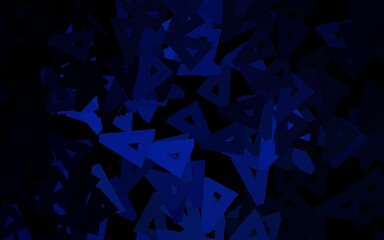 Dark BLUE vector pattern with polygonal style.