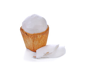 coconuts isolated on the white background