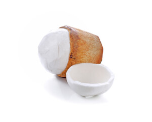 Fototapeta na wymiar coconuts isolated on the white background