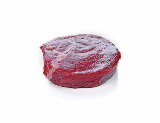 Beef tenderloin on white background