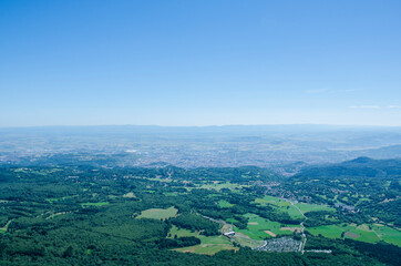 Fototapeta na wymiar Viewpoint, Puy de Dôme, fault of Limagne, Auvergne, France