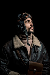 Obraz premium Pilot polar explorer. The character