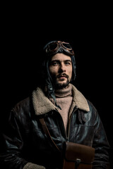 Obraz premium Pilot polar explorer. The character