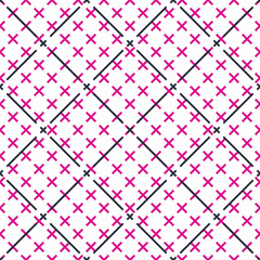 Abstract crossed lines seamless pattern, vector background with cross stripes, lined design minimalistic wallpaper or textile print.