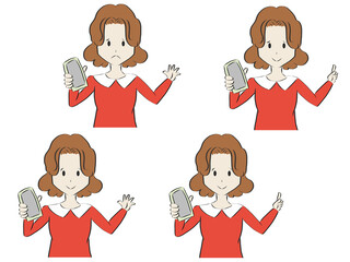 女性スマホデジタル系セット