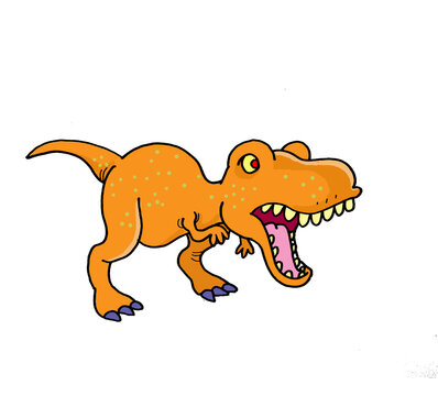 Jurassic World Epic Roarin' Tyrannosaurus Rex copy.jpg, cartoon illustration