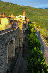 Castiglione di Garfagnana, Italy. Beautiful architecture of small commune Castiglione di Garfagnana.