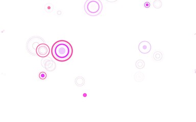 Light Pink, Red vector template with circles.