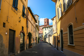 Fototapeta premium Lucca, Italy. Beautiful architecture of Lucca city center.