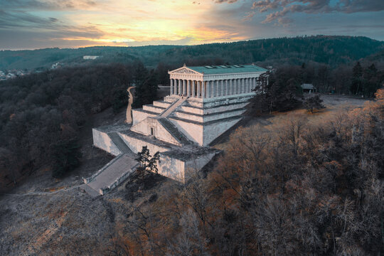 Gedenkst&auml;tte Walhalla in Donaustauf im bayerischen Landkreis Regensburg