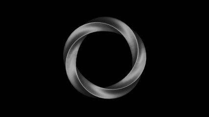 3d abstract looping animation of a twisted spiral  - Powered by Adobe