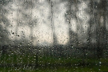 rain on window