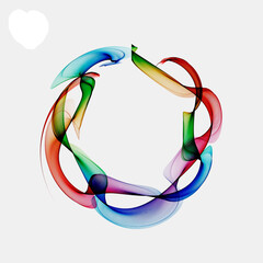 Colorful Abstract Background. Trendy Graphic modern art.