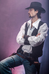 Wild West cowboy. The character