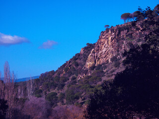 krajobraz rzeka drzewa jesień niebo woda