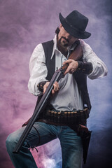 Wild West cowboy. The character