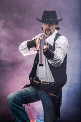 Fototapeta premium Wild West cowboy. The character