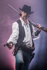 Fototapeta premium Wild West cowboy. The character