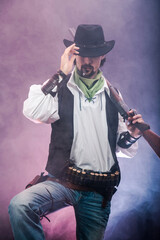 Wild West cowboy. The character