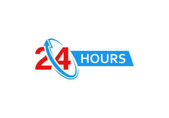Service 24 hours a day.  Business logo design.