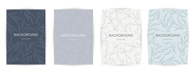 Elegant continuous line drawing. Minimal Set of abstract creative universal artistic templates. Good for poster, card, invitation, flyer, cover, banner, placard, brochure and other graphic design.