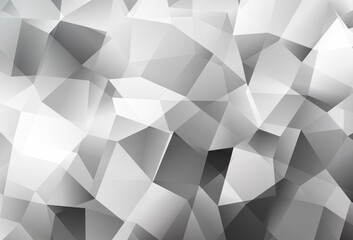 Fototapeta premium Light Gray vector polygon abstract backdrop.