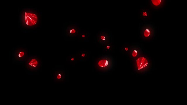 triangle polygon explode light particle animation