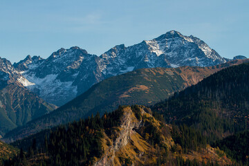 mountains in the morning