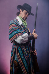 Fototapeta premium Wild West cowboy. The character