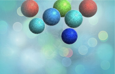 Fototapeta na wymiar multi-coloured ball background
