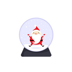 christmas snow ball vector illustration