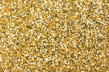 Contrast holographic glitter background, christmas yellow texture for creative design.