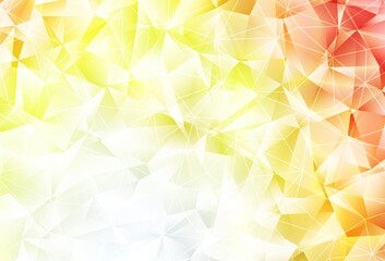 Light Red, Yellow vector texture with triangular style.